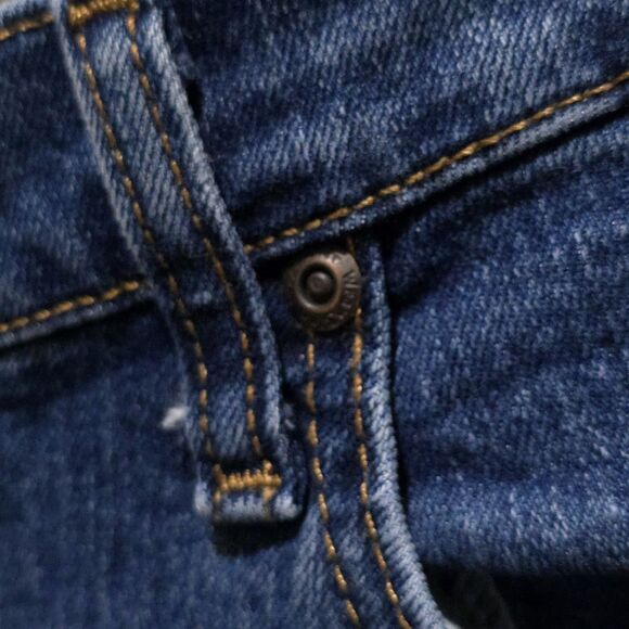 Bootcut High Rise Jeans 46x30 Mens Relaxed Fit Stretch Comfort Med Wash Western - Picture 7 of 16